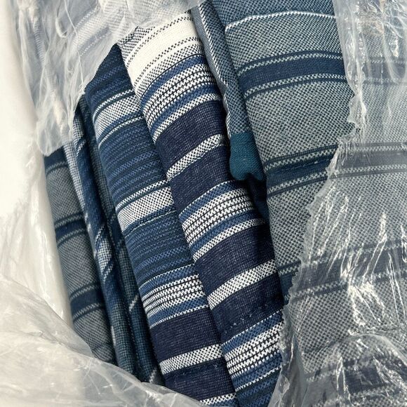 NWT Nautica Grey Blue Striped Quilted Comforter Home Decor - Picture 3 of 3